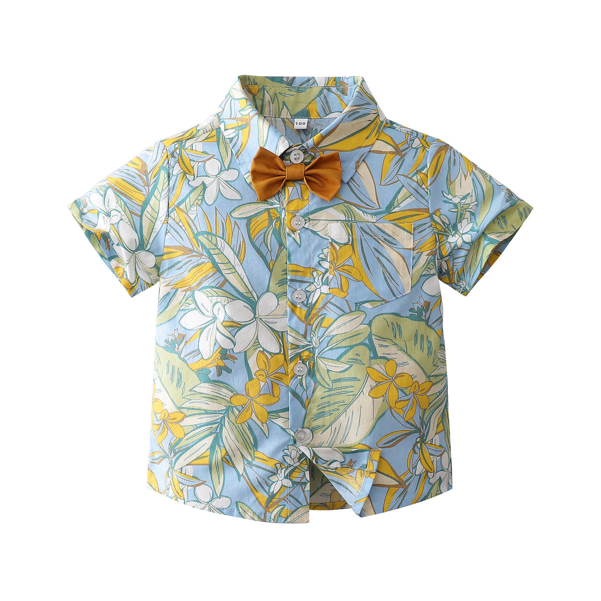 Short-sleeved Printed Shirt Stylish for Beach Holiday