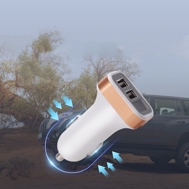 Affichage numérique 2.1A Chargeur de voiture multifonction