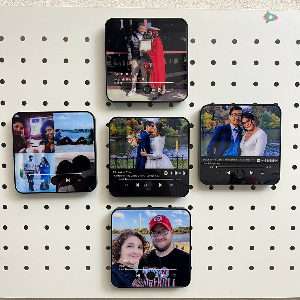Magnet de réfrigérateur musical personnalisé avec cadeau Bluetooth