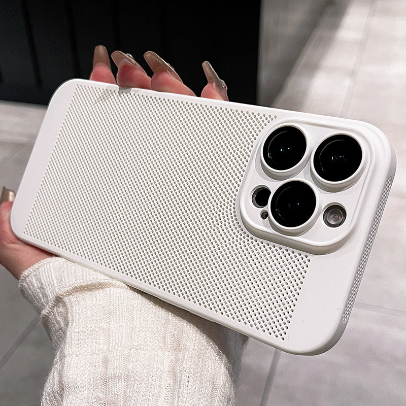 Étui de téléphone ultra-mince respirant avec protecteur de lentilles