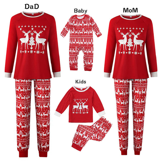 En automne et en hiver, vêtements de maison Plaid Parent-enfant