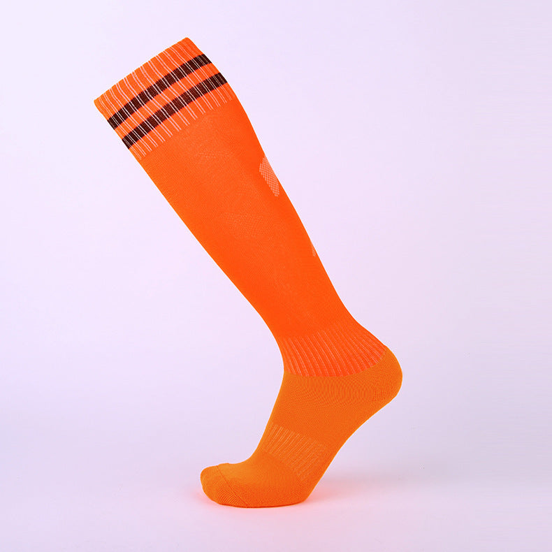 Chaussettes de sport à tube long Épaisseur Serviette sans glissade Fond Hommes Football Socks Sweat-
