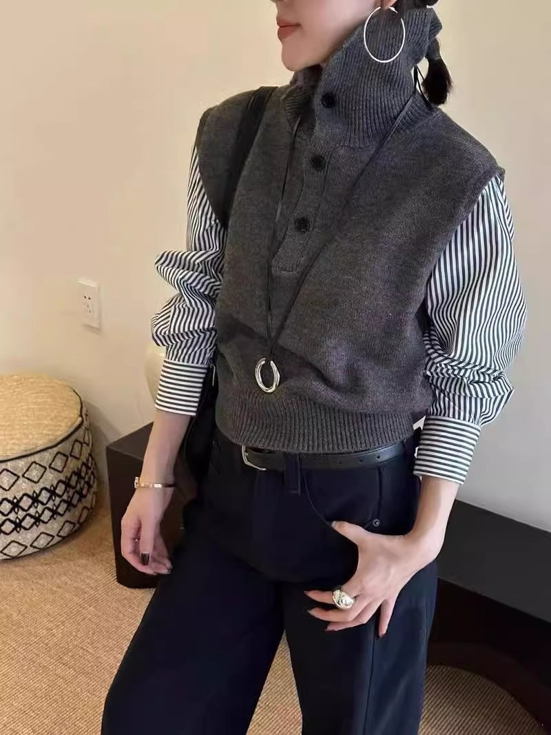Faux deux-pièces femme style Lapel Top