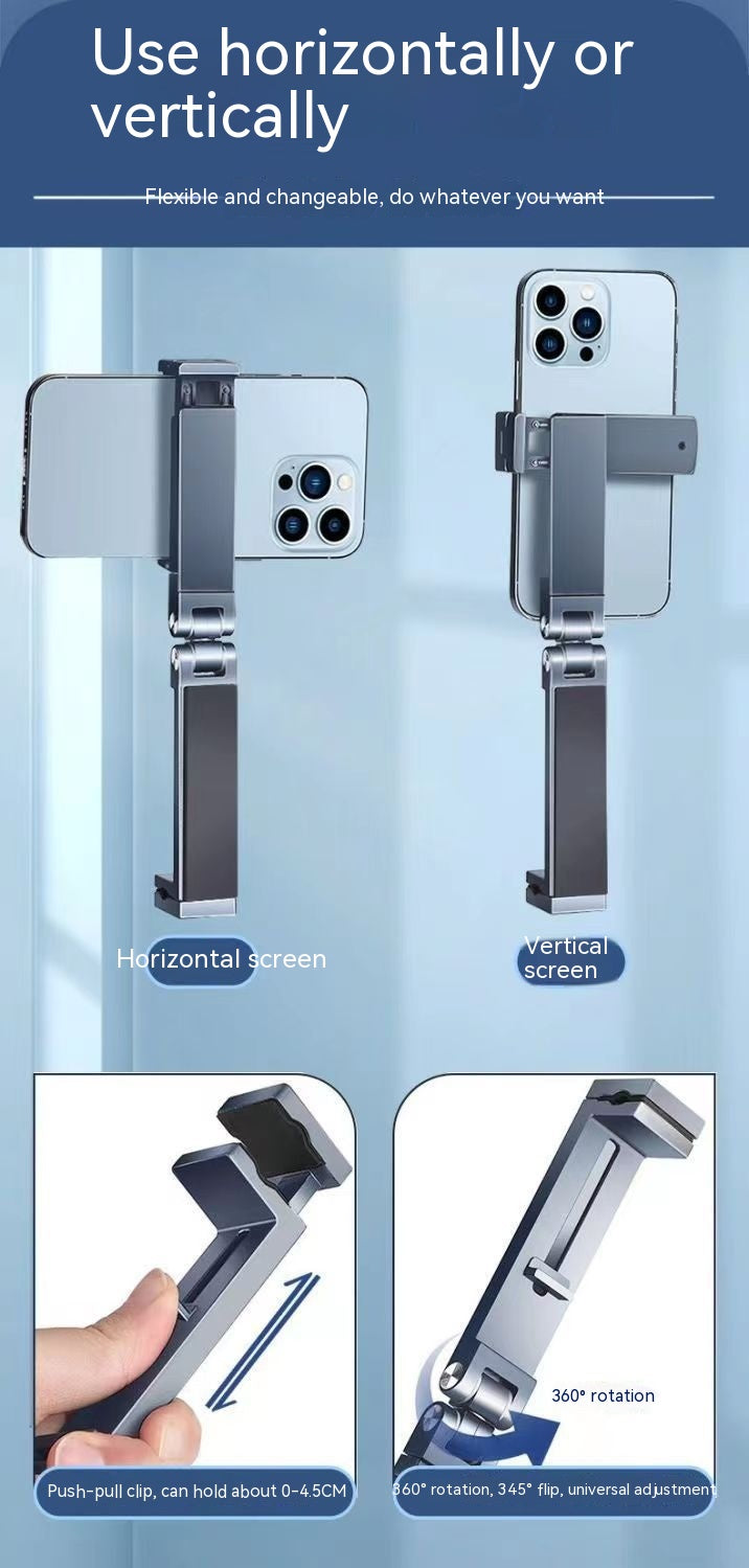 Support portable de téléphone pliable en alliage d'aluminium