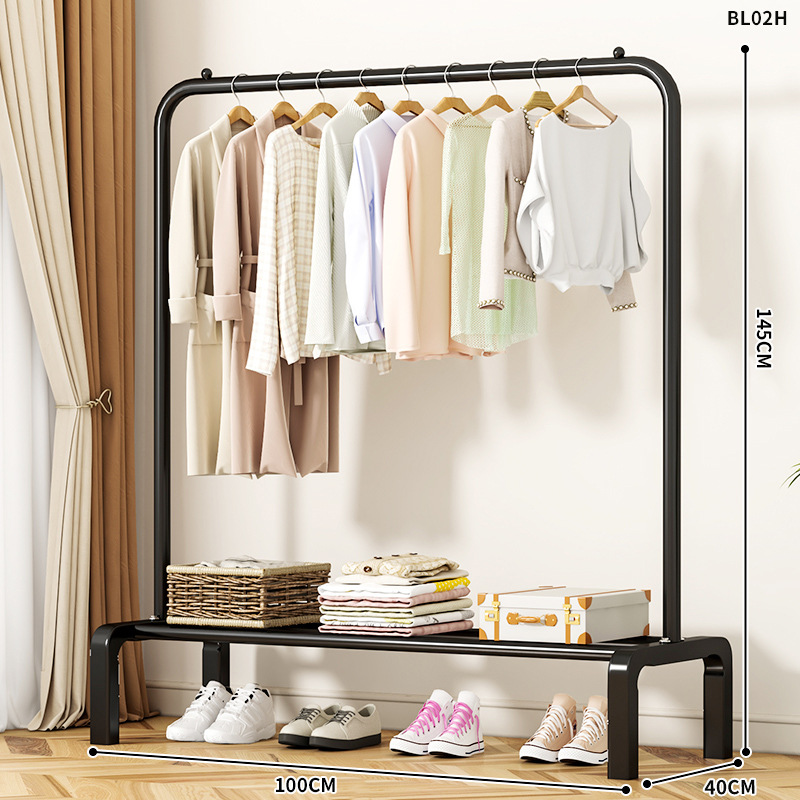 Séchage Rack Etage Chambre Chambre à coucher Hanger Intérieur Balcon Ménage Simple Vêtements Rack Plus Th
