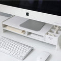 PC Moniteur d'ordinateur Stand Lifter Portable Stand En bois Bureau Rangement Rack