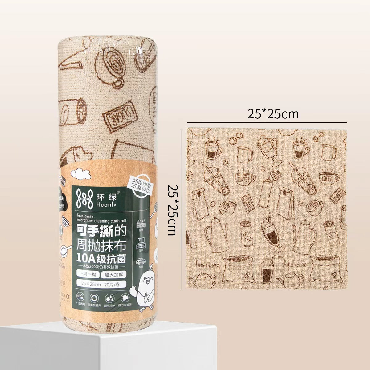 10A Wipes antibactériennes imprimées multifonctionnelles