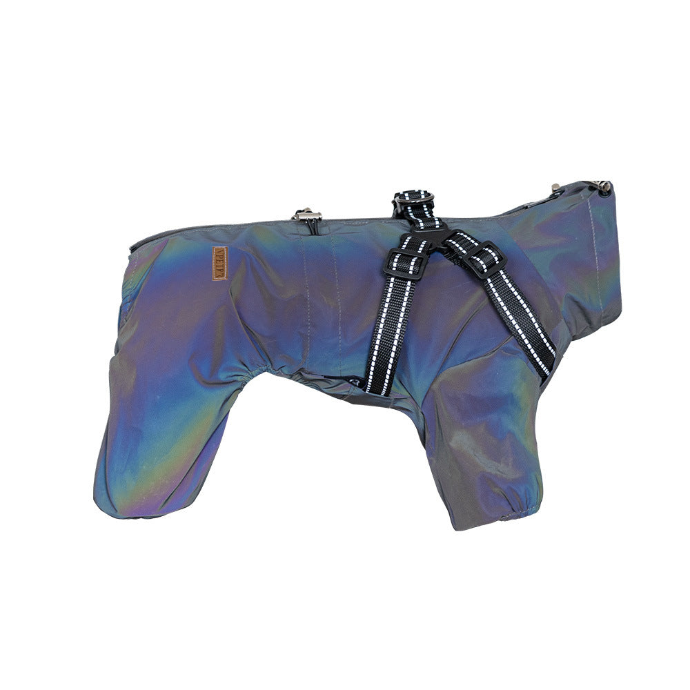 Personnalité de mode Chien Pet Un-pièce Raincoat