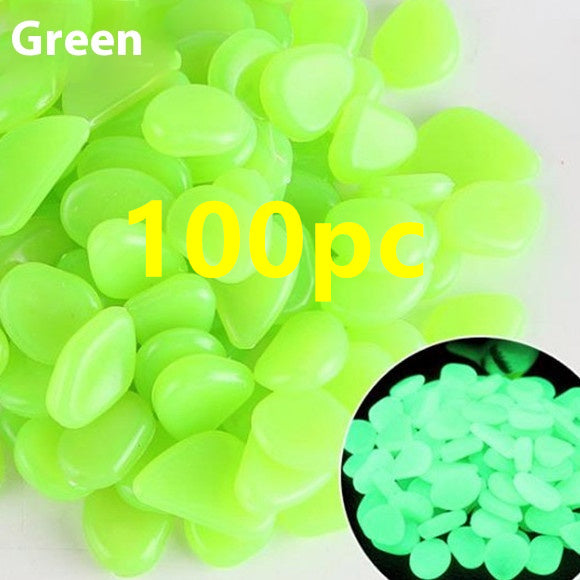 Pierres lumineuses Aquarium fluorescent Pebbles Fish Tank Jardin Pierres lumineuses