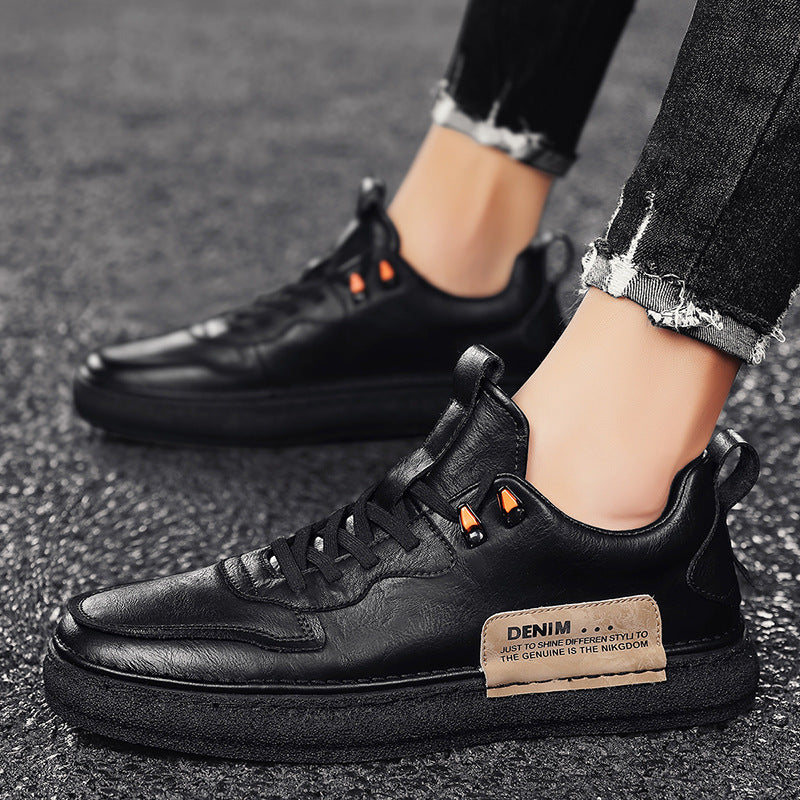 Baskets casual polyvalents en cuir pour hommes
