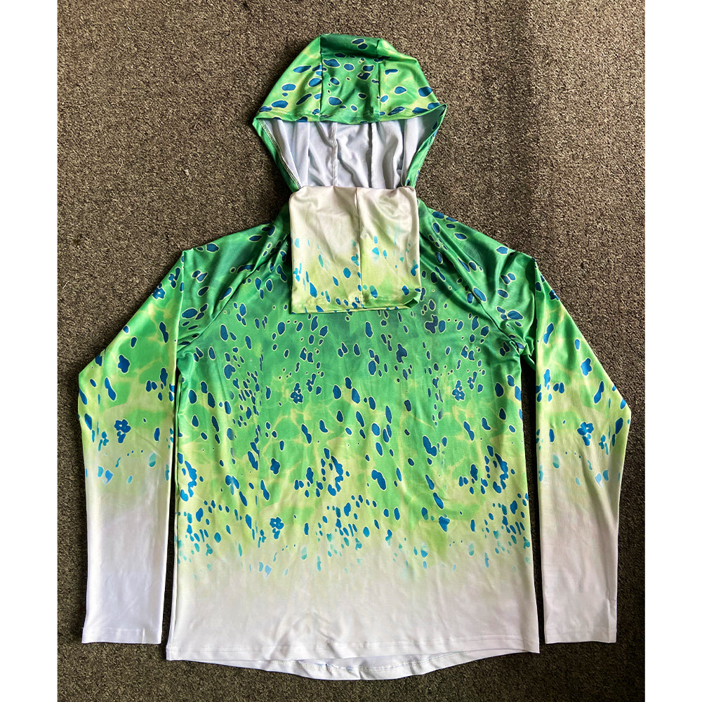 Pêche Hoodie voile chemise Surf couverture visage cou été hommes longue manches chasse Jersey