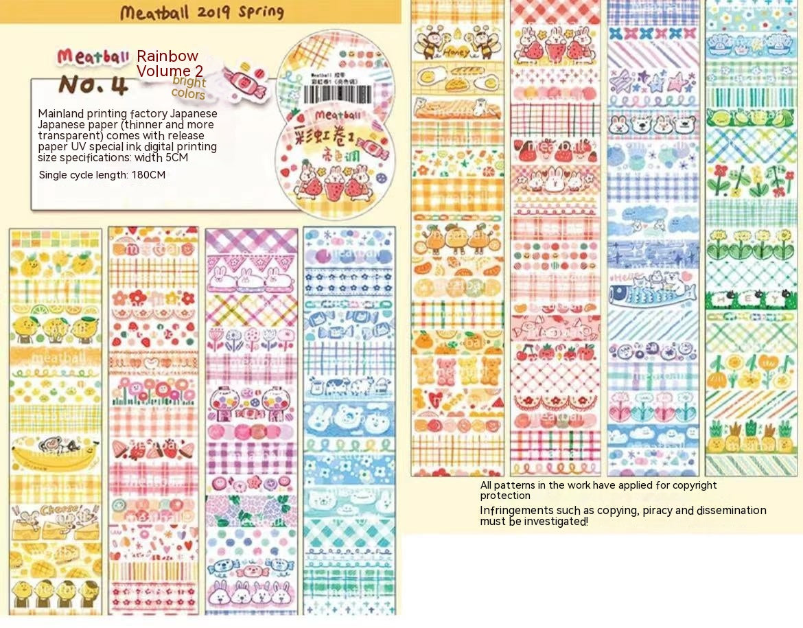 Bande hémorroïde Emballages Stickers Cartoon Cute Caractère