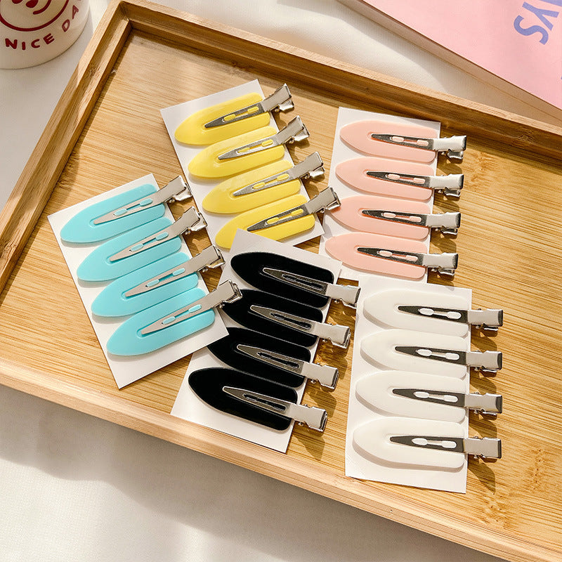 Petite feuille Beceau de canard Clip bricolage sans couture cheveux Clip Matériau fait à la main