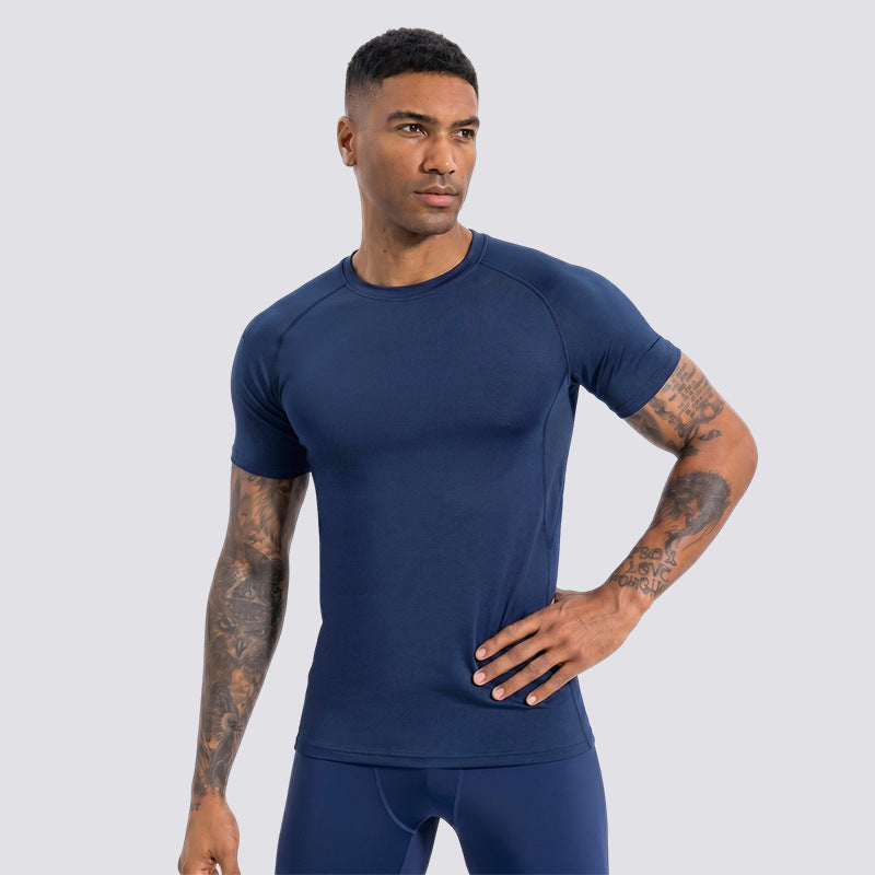 Hommes Manches courtes Sweat-wicking Quick-sèchement Sports de plein air Top