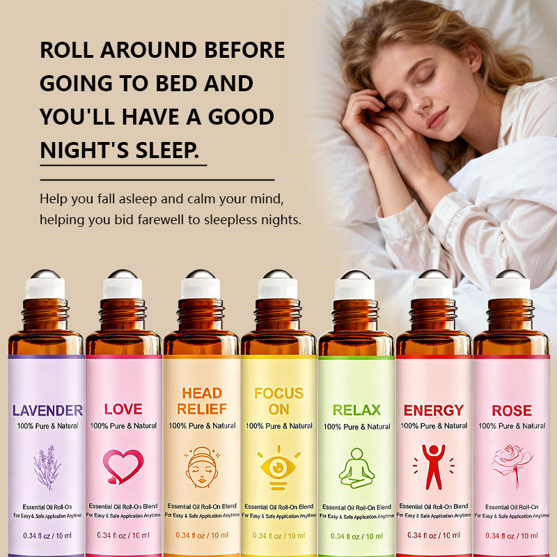 10 ML Massage encens Relaxation Rouleau pour une application pratique