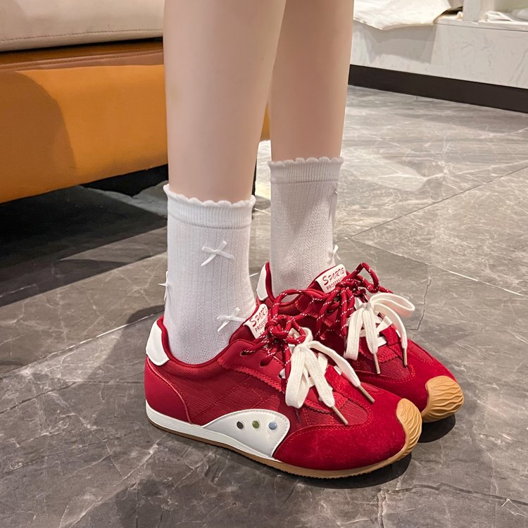 Women's Genuine Leather Height-Increasing Training Shoes