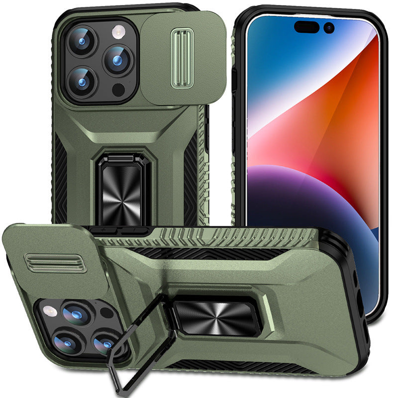 Fenêtre coulissante Ring-pull 17 Pro cas de téléphone Max
