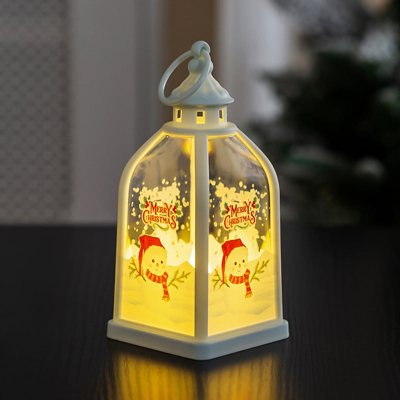 Décoration de Noël Portable lumière de nuit lumineuse Fenêtre cadeau de Noël