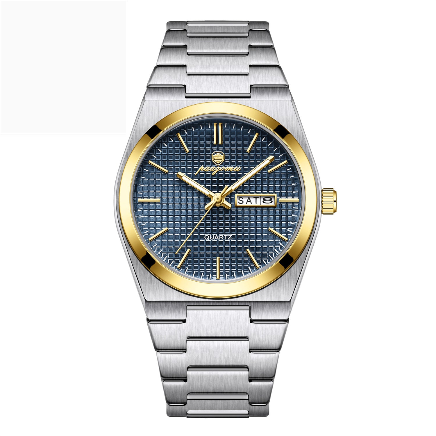 Montre de calendrier étanche à quartz lumineux
