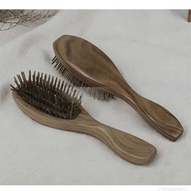 Peigne de massage en bois de santal vert naturel