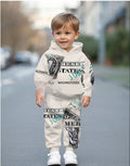 Trendy Cool Kids Casual Sports Hoodie Set