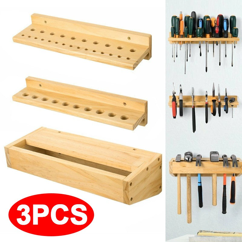 3x Support mural à tournevis Support de rangement Coffret Atelier Outil Organisateur