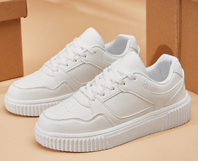 Sneakers polyvalents élégants, de couleur solide et décontractée