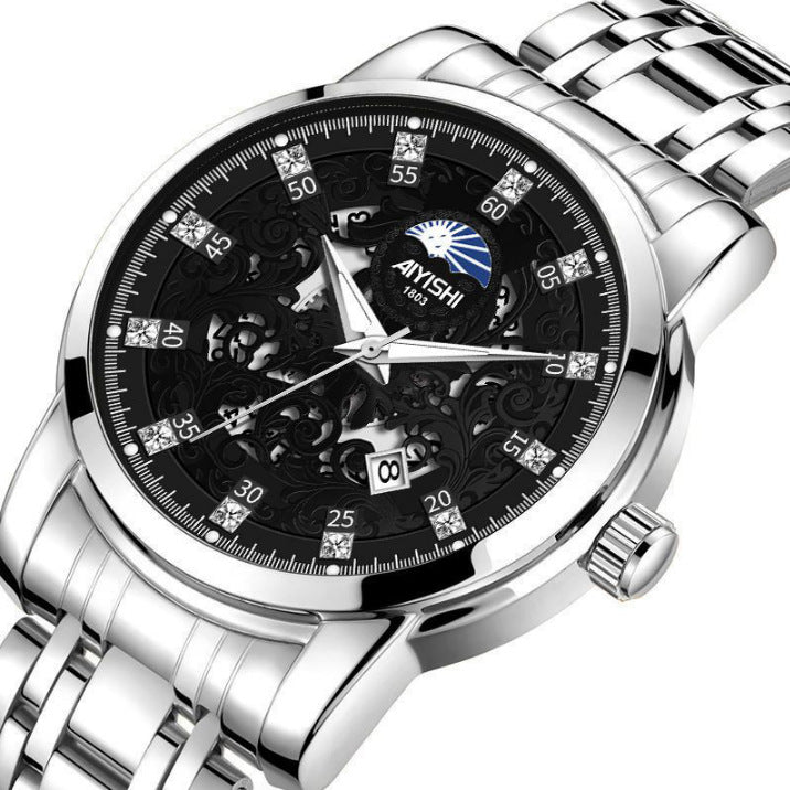 Waterproof automatic fashion non-mechanical watch