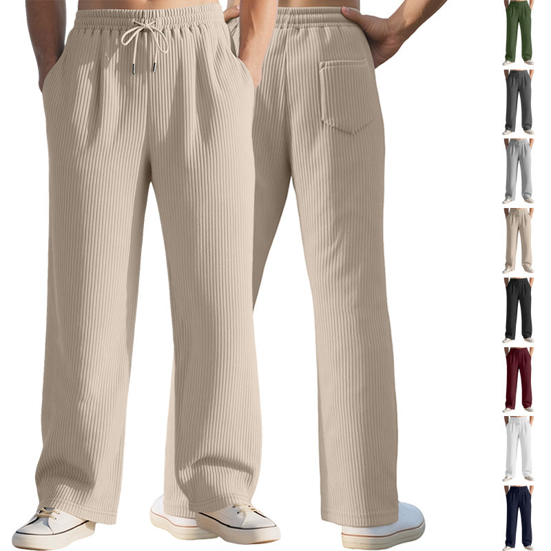 Commerce extérieur Pantalon à côtes verticales pour hommes
