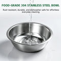 Bols de nourriture de chat incrustés élevés avec tapis