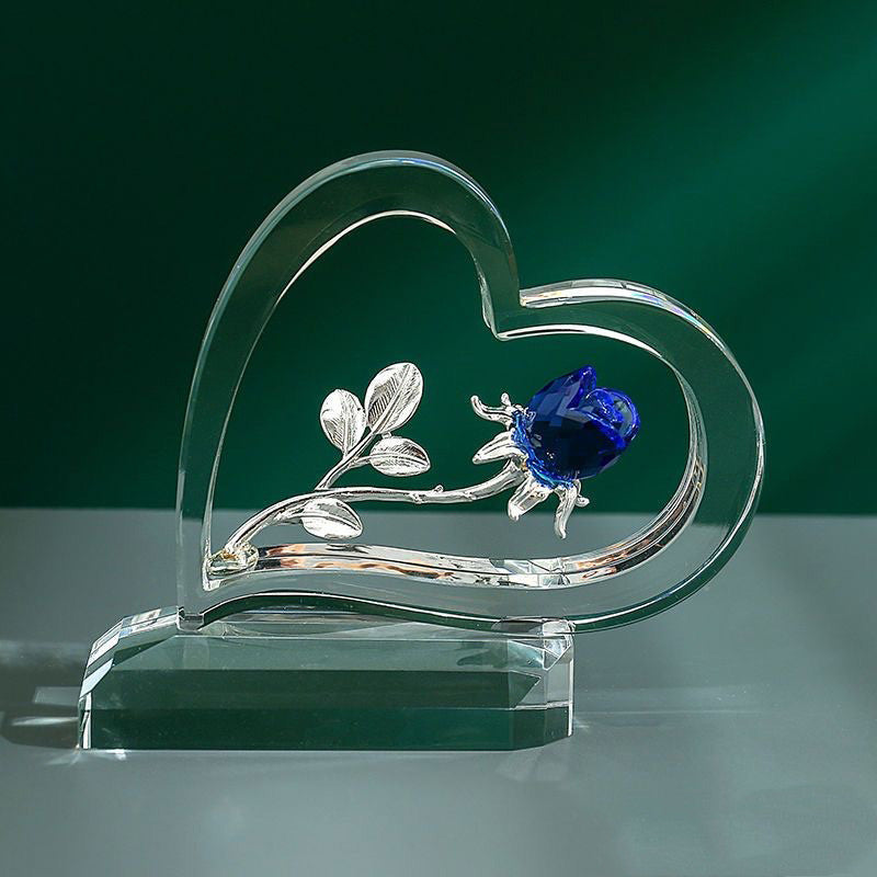 Accueil Saint Valentin Rose Ornements en forme de coeur