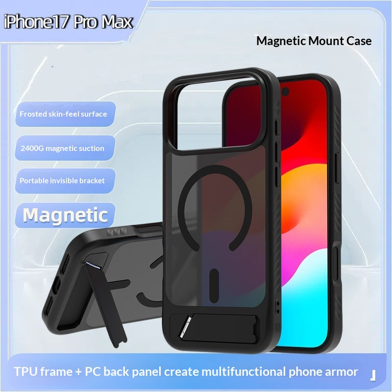 Étui de téléphone magnétique Kickstand pour peau