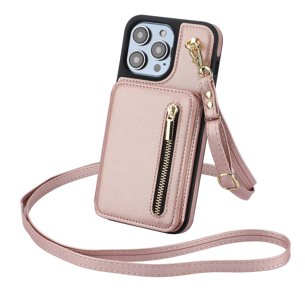 Porte-cartes zippées créative Corde cas téléphone