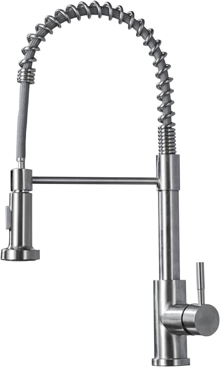 Moderne Monobloc Rull Out Kitchen Mixer Tap Dual Spout Spray Single Lever 360