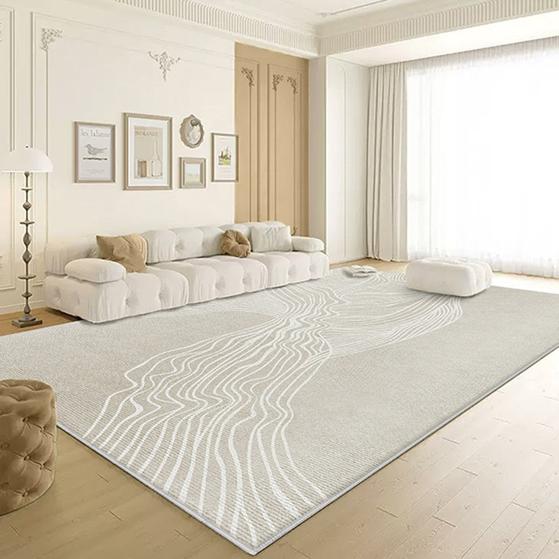 Simple salon Rug style crémeux étanche Et résistant aux taches et facile à utiliser
