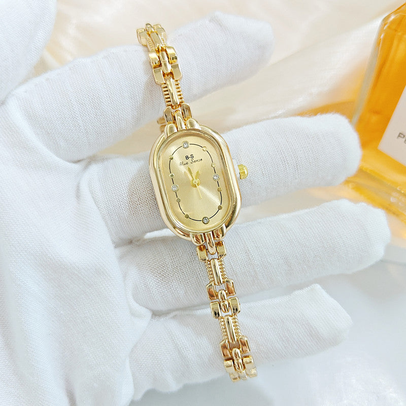 Rétro Luxe Montres Femmes incrustées de diamants
