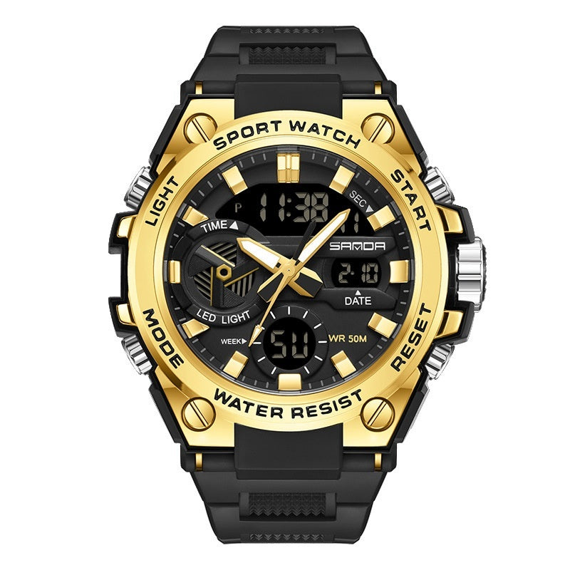Montre électronique multifonctionnelle en extérieur lumineux étanche