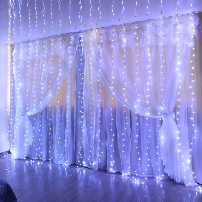 Rideau lumières à cordes pour les mariages de Noël et décoration de chambre avec crochets