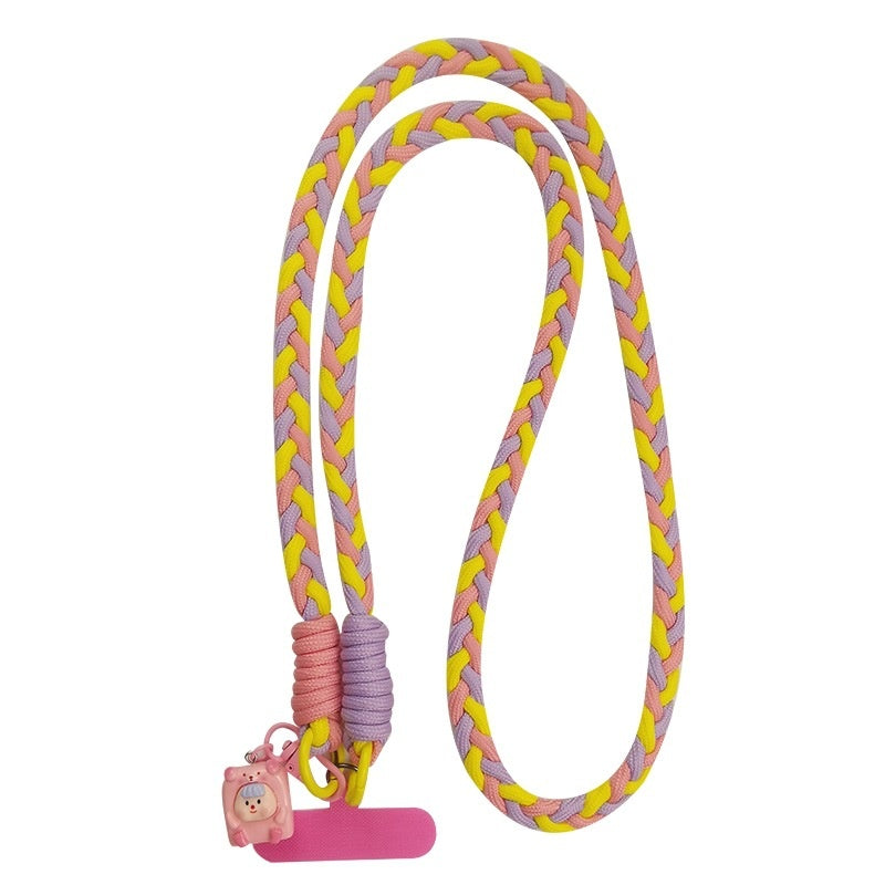 Crossbody Trois brins Cheval Tail Téléphone portable Lanyard