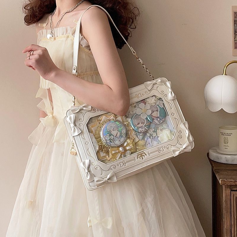 Sac transdermique monoplace Retro Transparent Petit sac carré