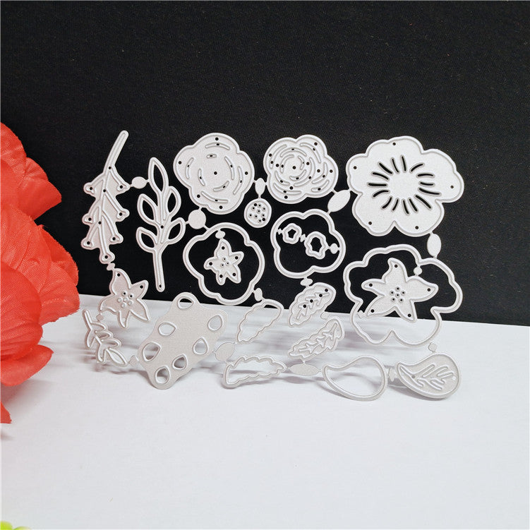Flower Metal Couteau en acier au carbone Coupe de papier moulé