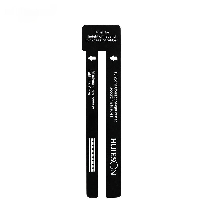 Règle standard pour mesurer la hauteur et les dimensions du filet de tennis de table