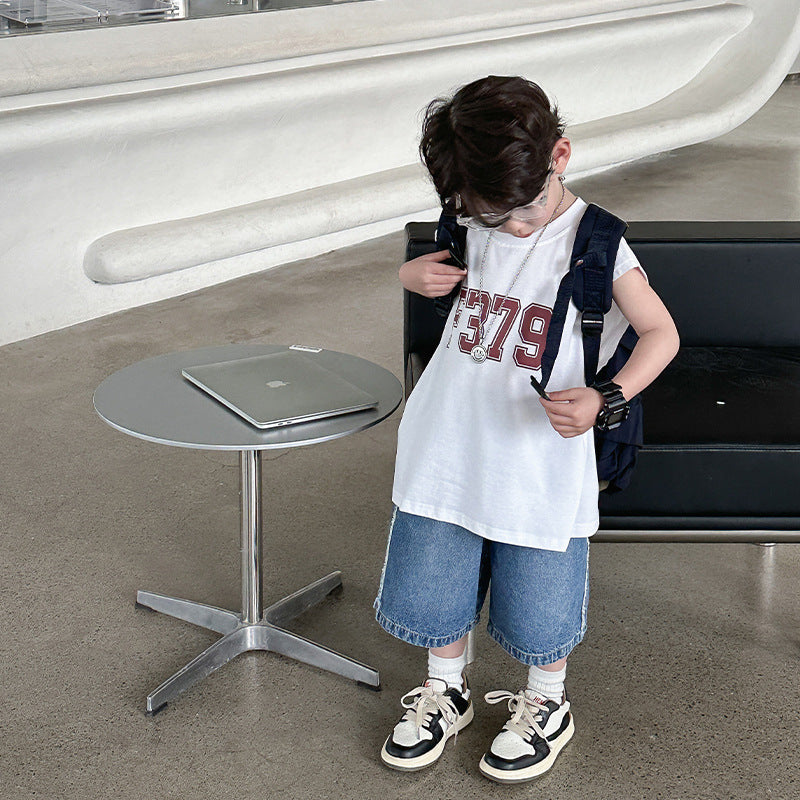 Vêtements d'été pour enfants Veste sans manches Trendy Cool Top