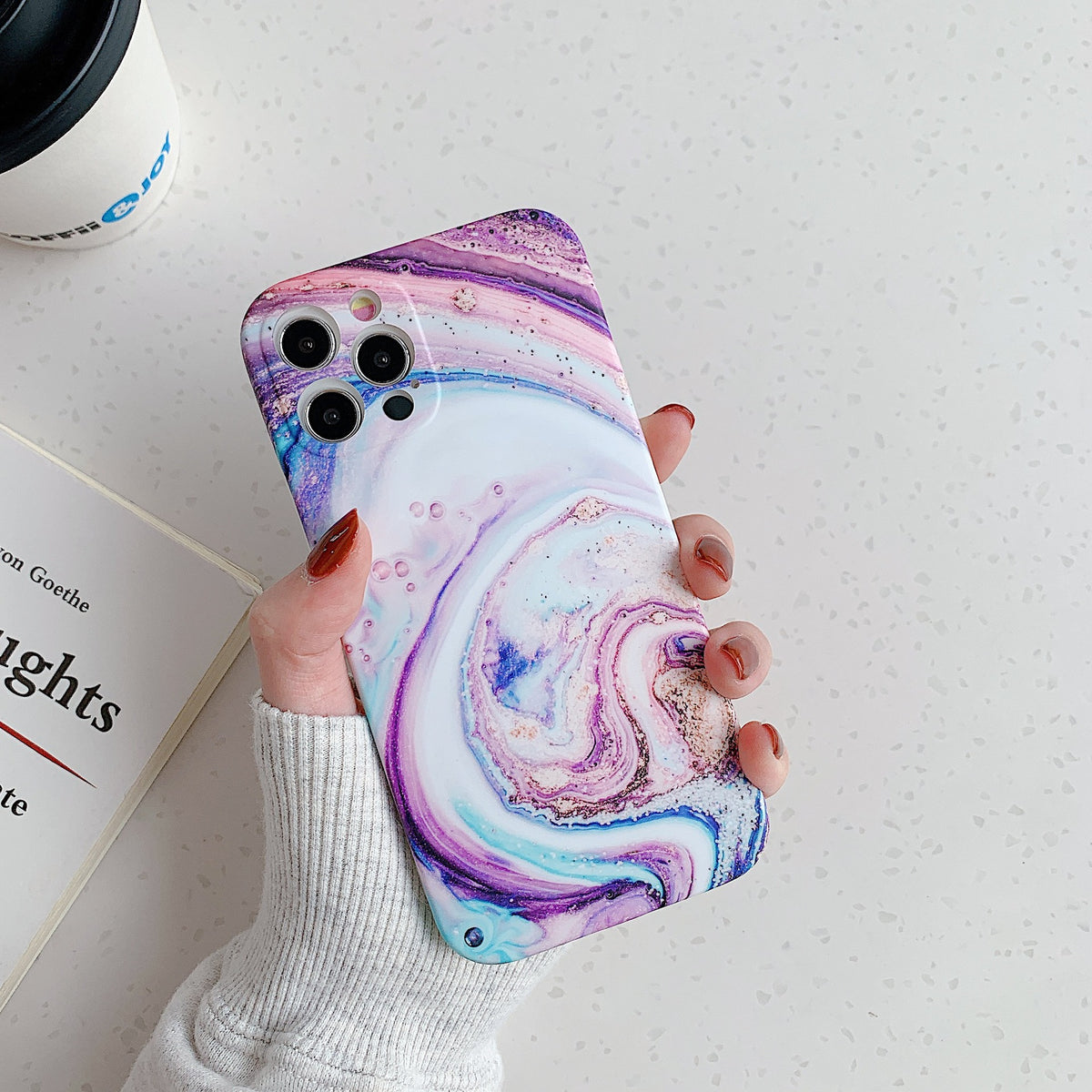 Couverture de protection contre les chutes pour téléphone mobile imprimé créatif