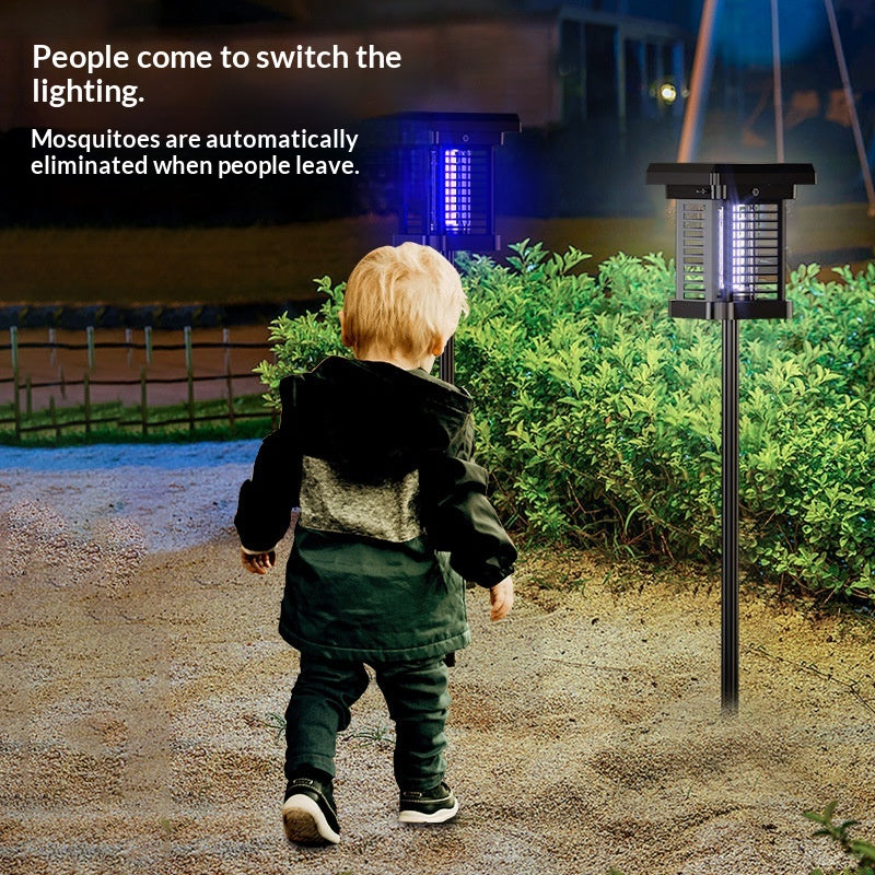 Lampe solaire anti-moustique extérieure