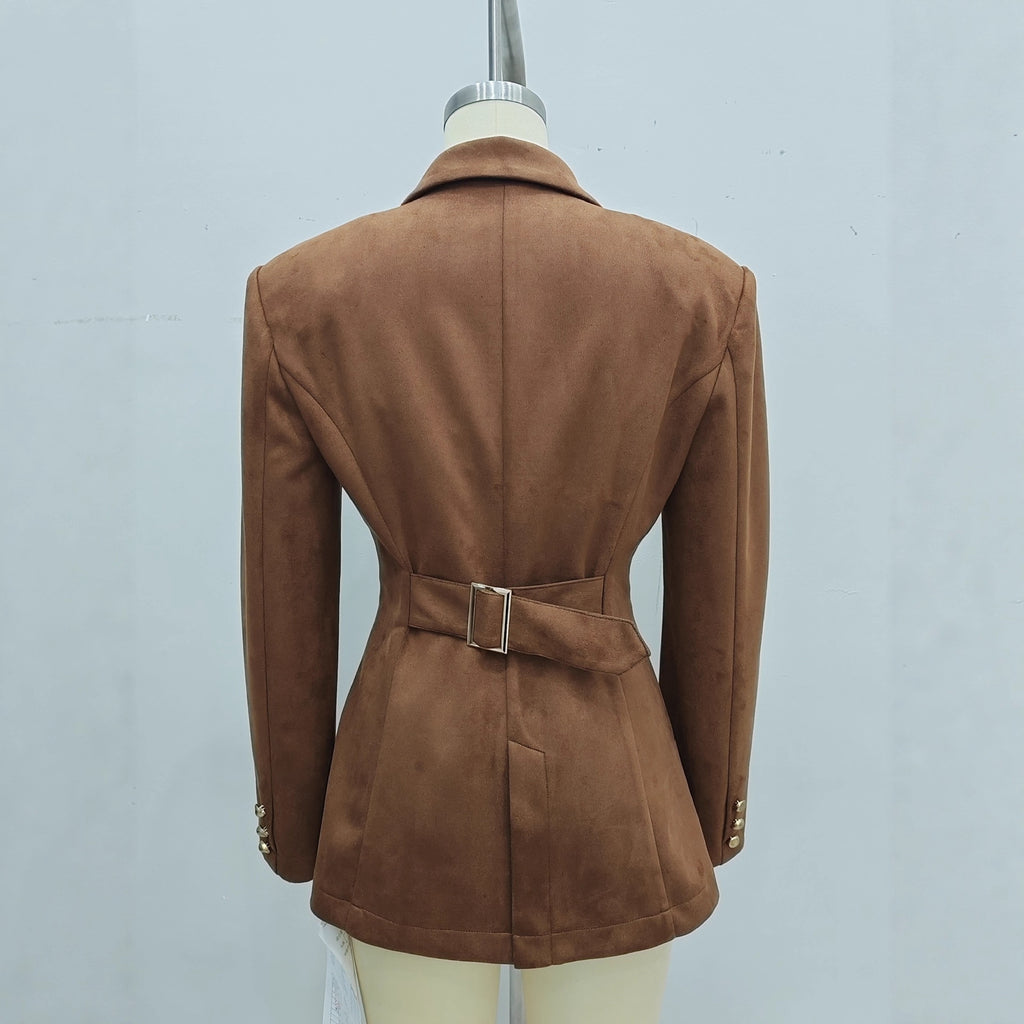 Manteau à manches longues à bouton français