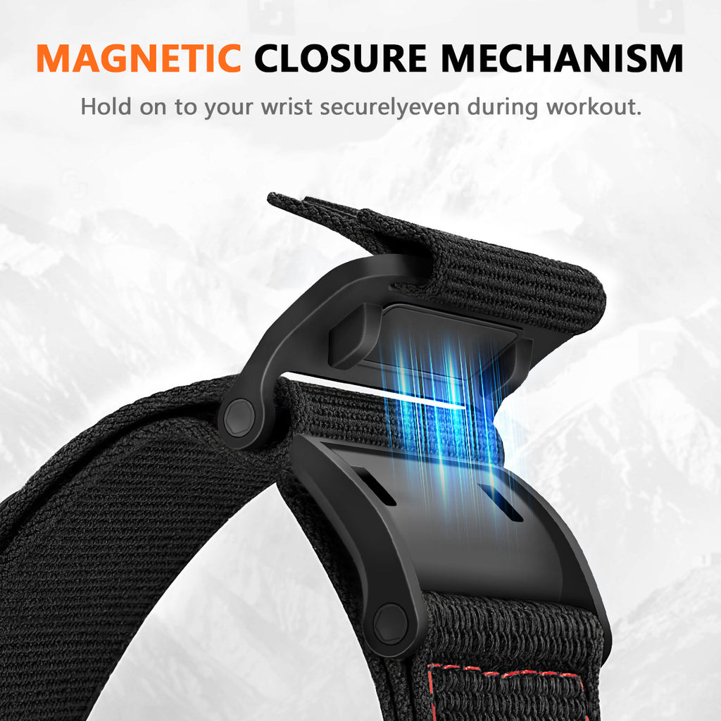 Boucle magnétique Escalade Nylon Toile Sports Velcro Bracelet de montre
