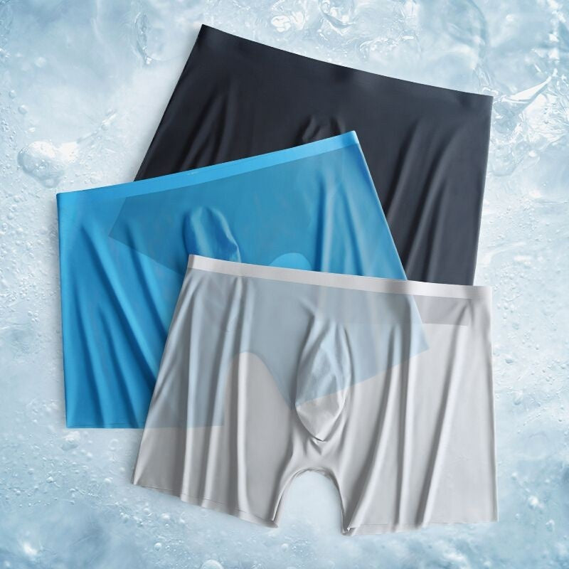 Sous-vêtements pour hommes Soie glacée ultra-mince Respirant Traceless Séchage rapide