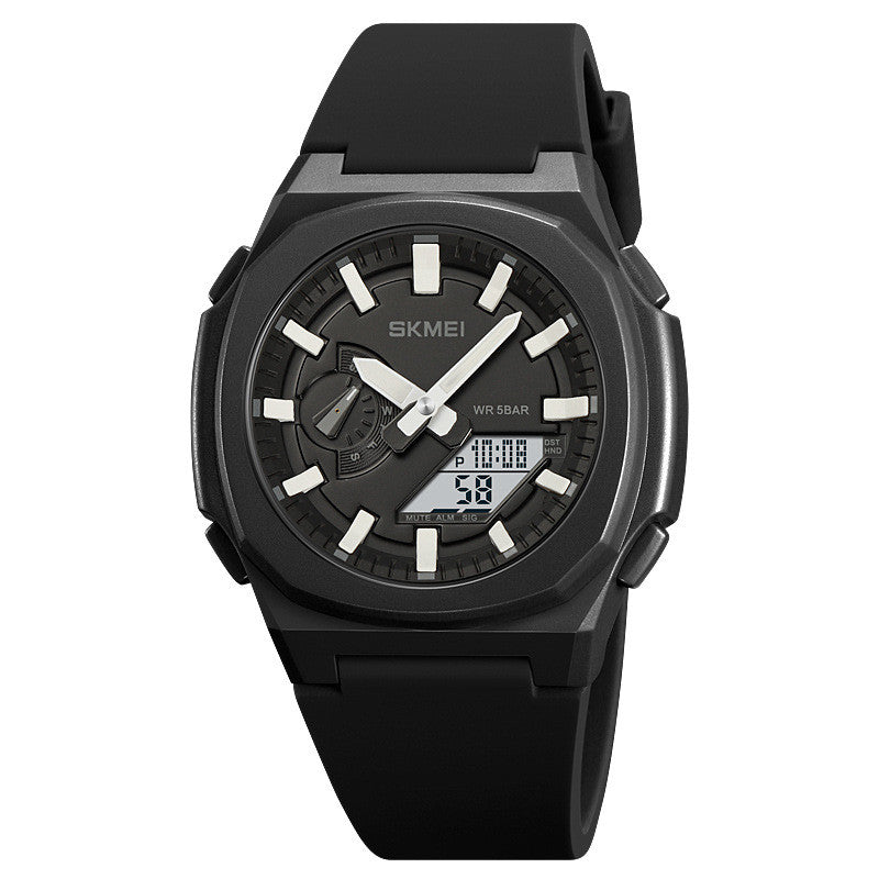 Montre numérique d'alarme chronographe multi-fonctions étanche à quartz pour hommes mode