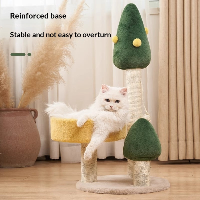 Arbre de chat tout-en-un et lit de chat